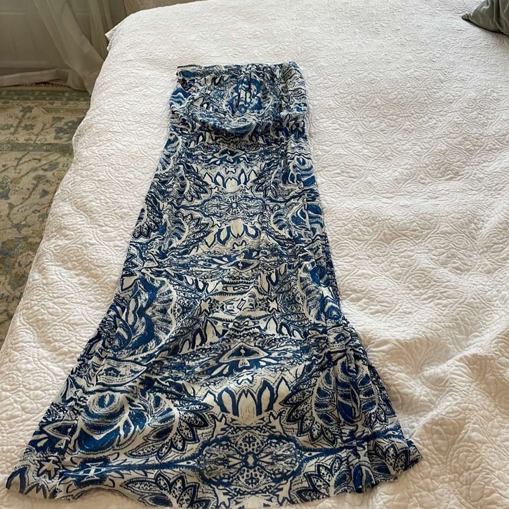 Cynthia’s Rowley strapless sun dress